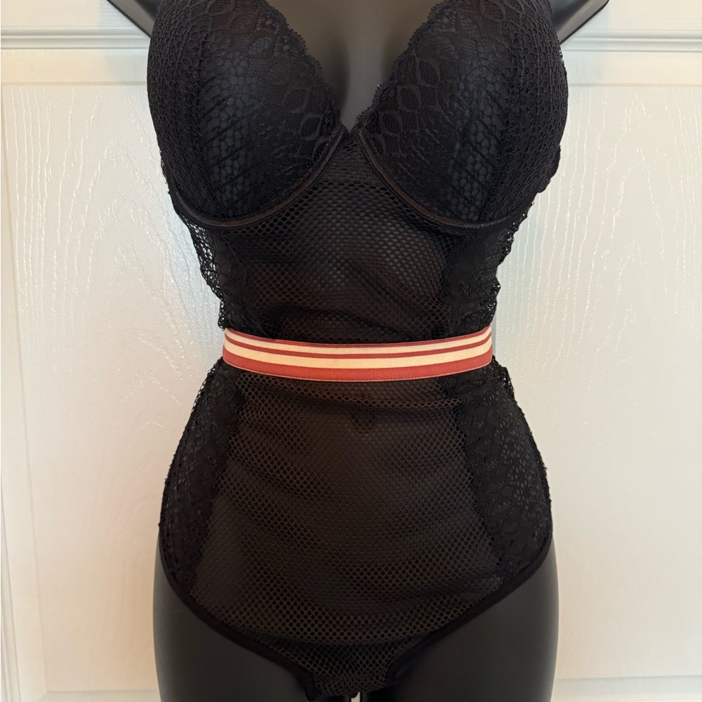 Black One Piece Bodysuit